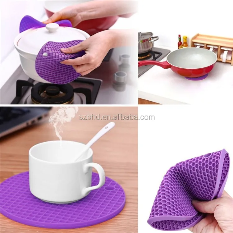 Bpa Free Wholesale Custom Pot Holder,Kitchen Heat Resistant Silicone