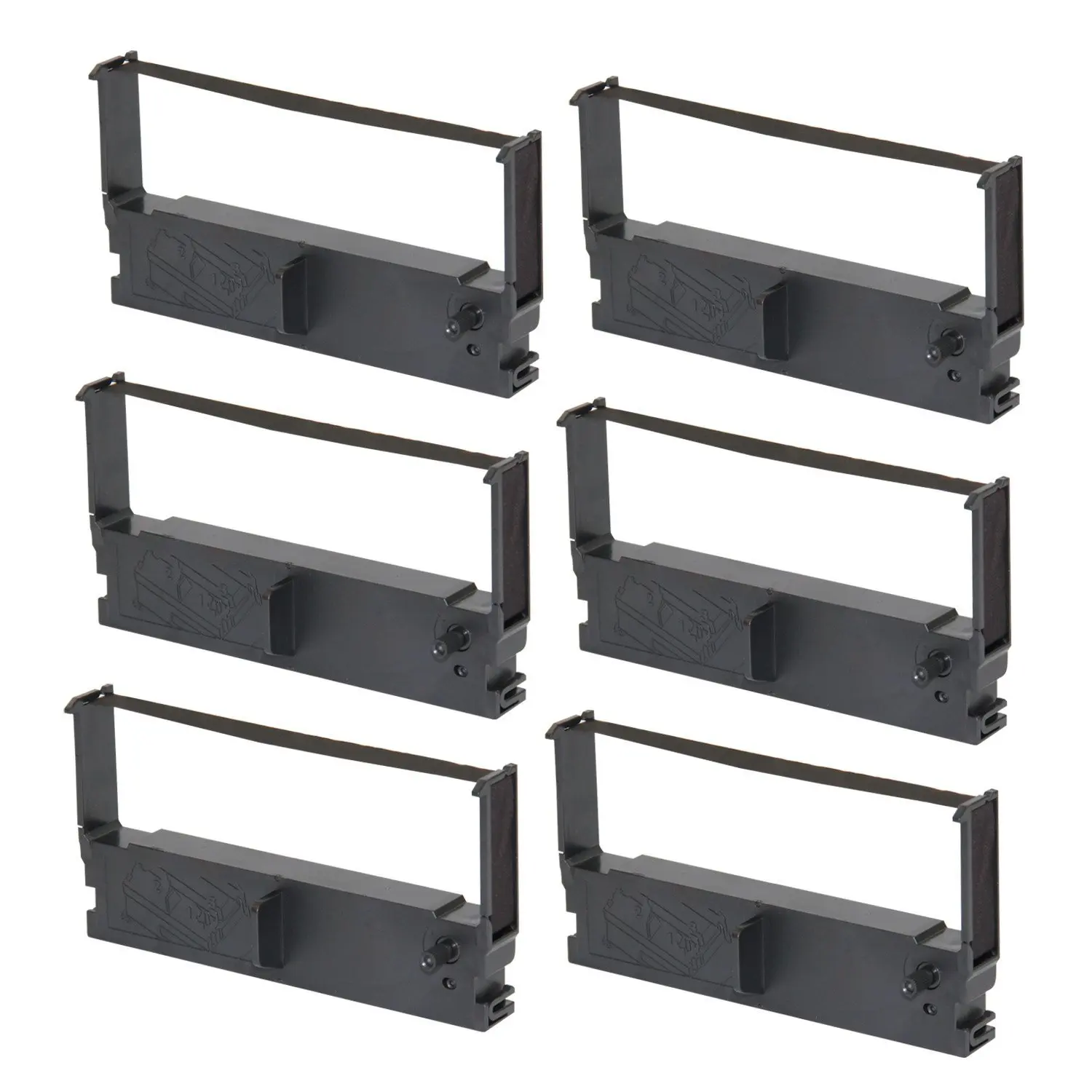 myCartridge 6 Pack ERC-32B Compatible POS Ribbon Cartridges for Epson TM-935 M820 TM-U150 TM-U420 (ERC32 Black)