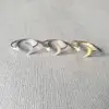 New Arrive Moon And Star Wish Open Ring Adjustable Size Dainty Rings