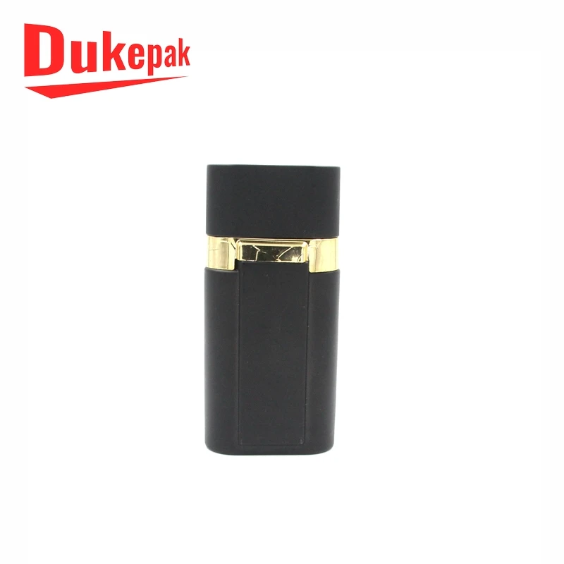 
Custom printed men square black glass essential oil perfume spray bottles 