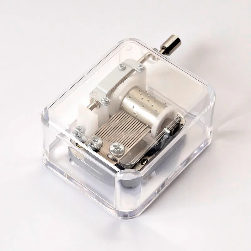Acrylic Custom Songs Hand Crank Music Box Buy Hand Crank Music Box
