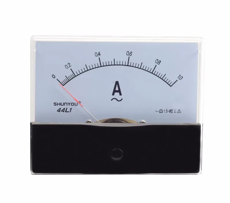 44l1 1a Rectangle Analog Panel Meter Gauge Class 2.5 Accuracy Ac 0-1a ...