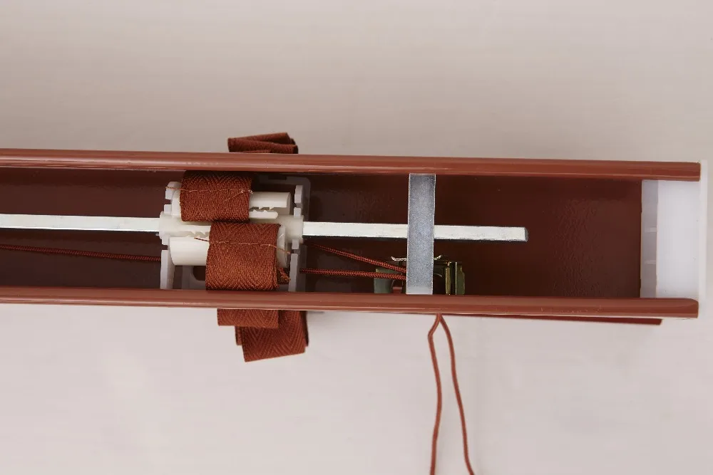 Ladder String Fashionable Customized Motorized 35mm Slats Wooden Blinds ...