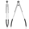 Silicone Kitchen Tongs, Food Tongs stainless steel coated with food-Grade