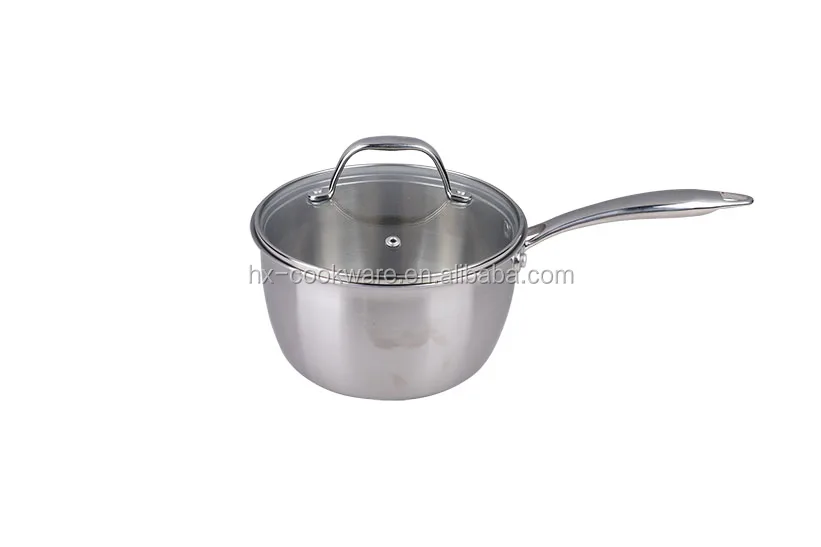High Quality Chef 1.6qt 304 Stainless Steel Pans With Hollow Ss Handle