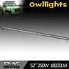 Auto electrical system 250w c ree led offroad light bar, auto spare part led work light for trucks vehicles