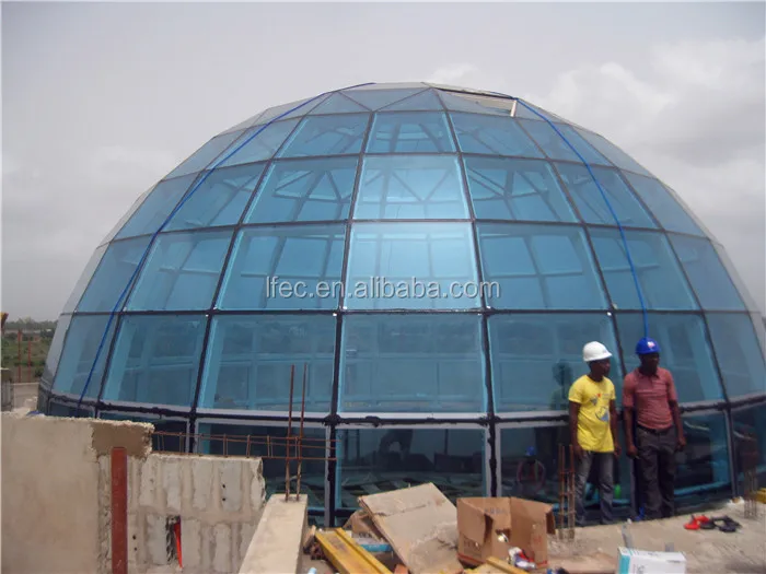 Customized Size Steel Space Frame Roofing For Church Building