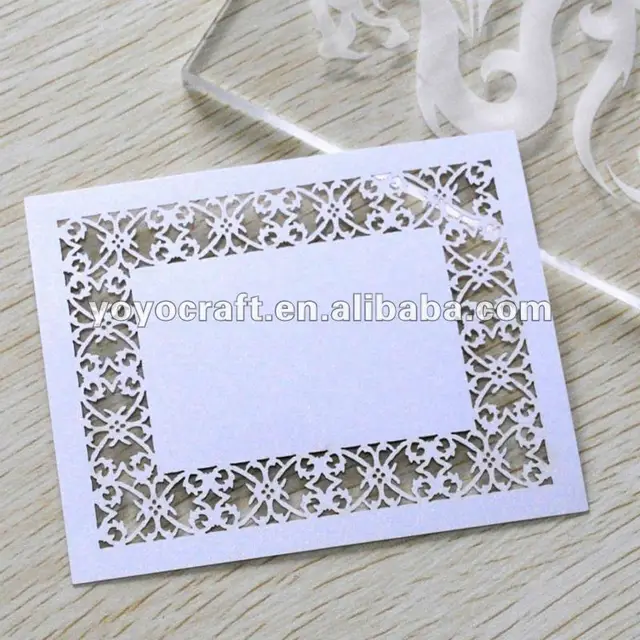 Hot sell! Laser cut wedding table place cards for party