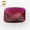 WuZhou Custom Double Checker Checkboard Synthetic Corundum Ruby 8# Gemstone