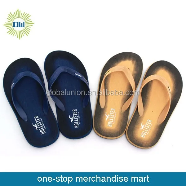 2015 rubber beach slippers with OEM design