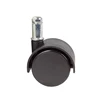 Nylon 40mm dual plastic nylon twin wheel caster ith metal pin