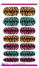 Pregnant women children drug-free move Korean version of the water make-up Zebra-patterned nails nail stickers Nail Polish K5632