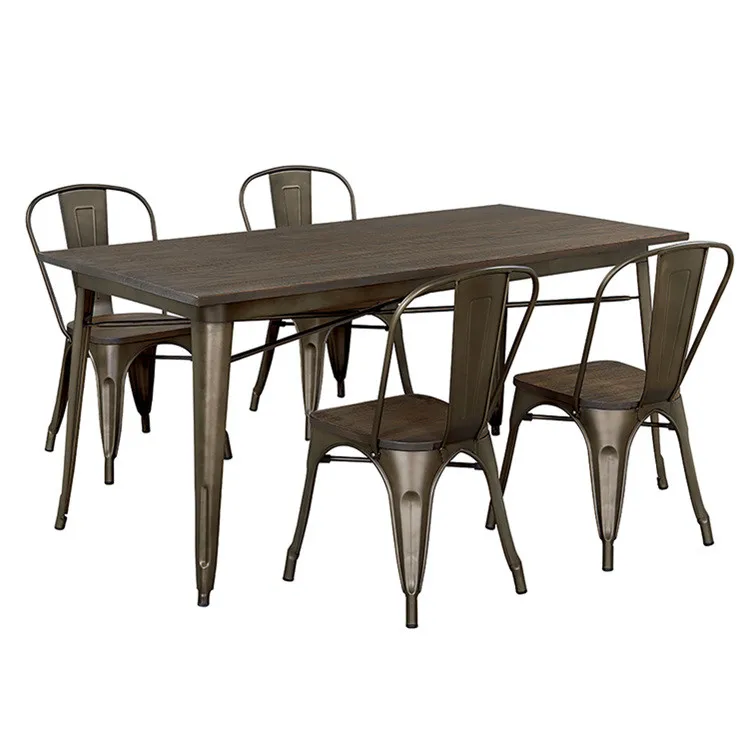 Modern Furniture Japanese Dining Set 6 Chairs And Metal Dinning
