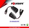 Folksafe passive rj45 video and power balun coaxial receiver and transmitter cctv