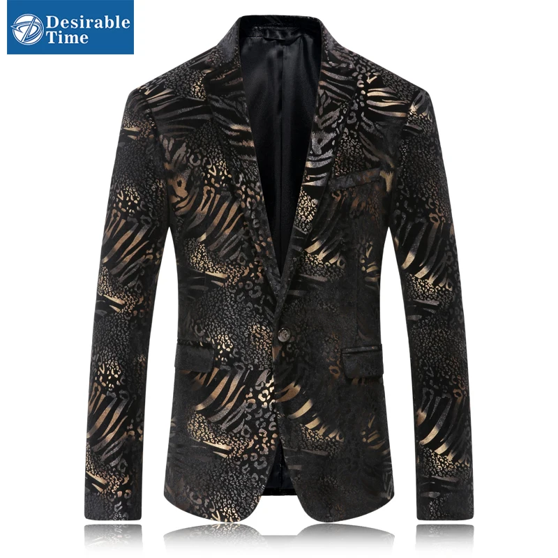 Compra Chaqueta de leopardo de impresión para los hombres