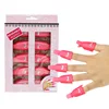 Plastic Acrylic Nail Polish Remover Clip Cap UV Gel Nail Polish Remover 10pcs/box