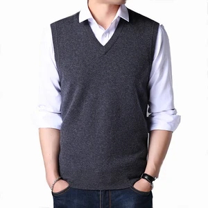 Men's Woolen Sweaters Turkey Pullover V Neck Wool Vest Men's Woolen Sweaters Turkey Pullover V Neck Wool Vest