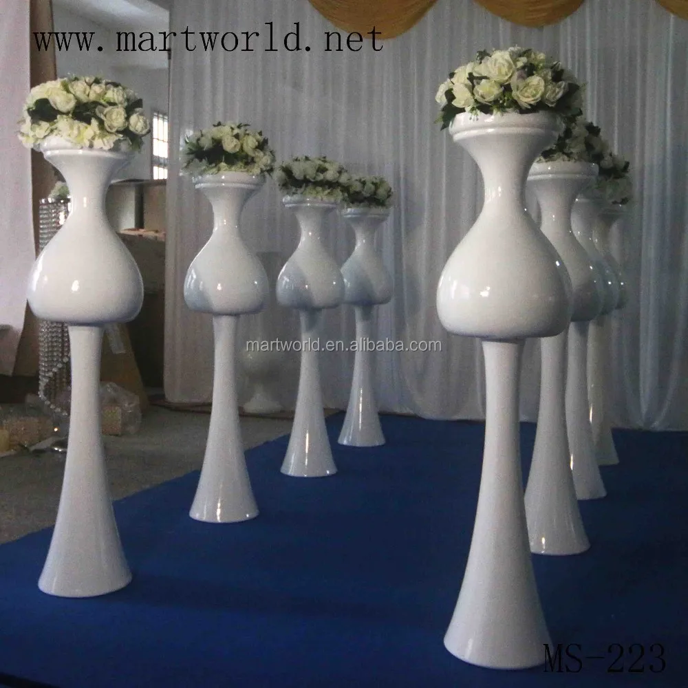 Wedding Non Ceramic Flower Vase Decor Stand Walkway Display Stand Outdoor Column Hall