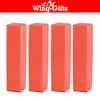 Weighted Foam Pylon Marking Cone 4-Pack Orange Football/Soccer Endzone Field Marker for Sport Drill Practice