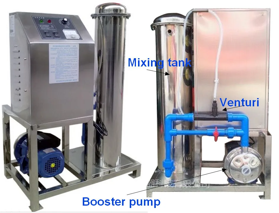 13ppm Ozone Generator With Mixing Tank,Pump,Venturi For Water