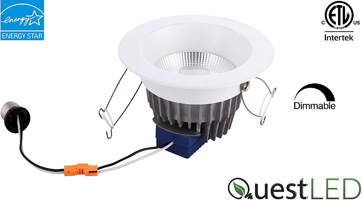 4" Reflector LED Downlight 11W; 120V-277V; CRI>80; 850 Lumens; Dimmable; Energy Star Certified; Easy Install Into Existing 4" Recessed Can; 5 Year Warranty; Day Light 5000K- (Single)