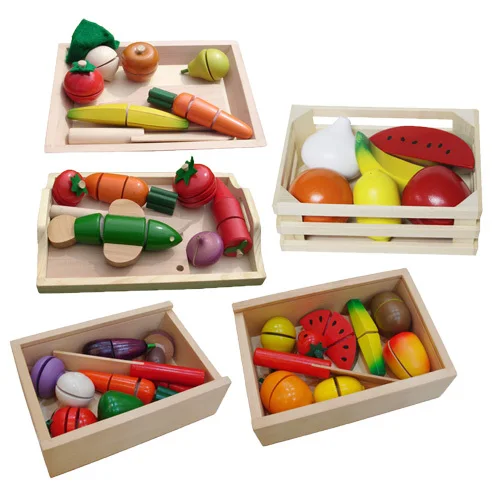 wooden toy shopping basket