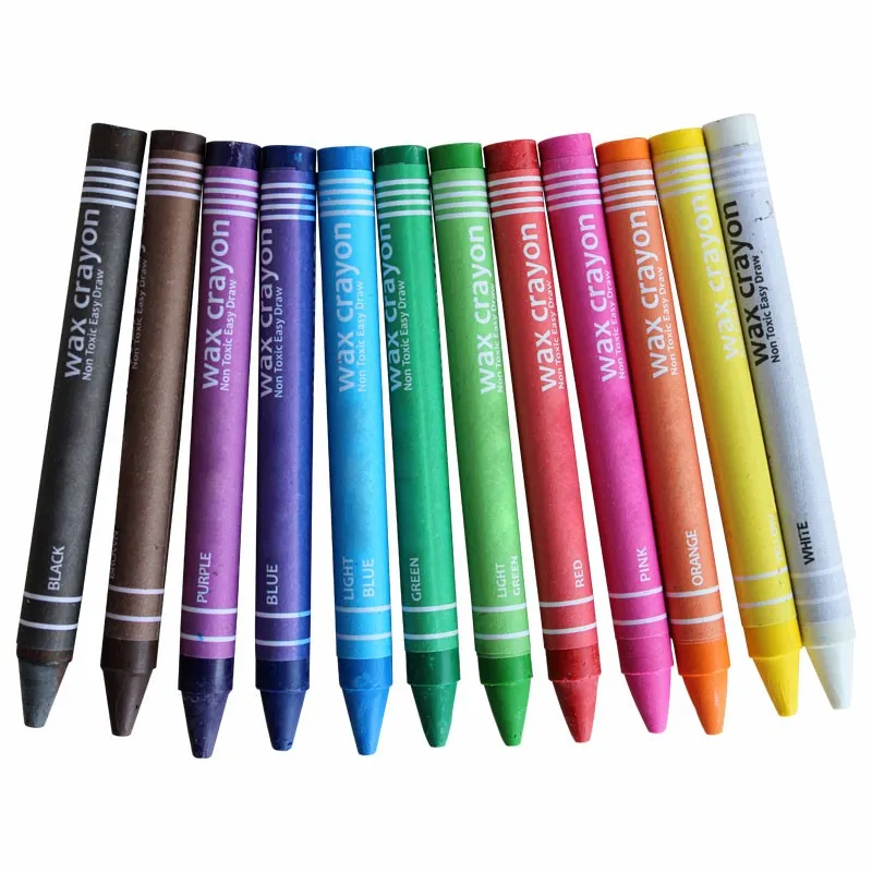 Download Non-toxic Mini Size Multi Color Crayons,6 Or 12 Colors Wax Crayons,Drawing Pencil Sets For ...