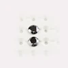 1 carat round shape loose forever Genuine Black color moissanite for jewelry
