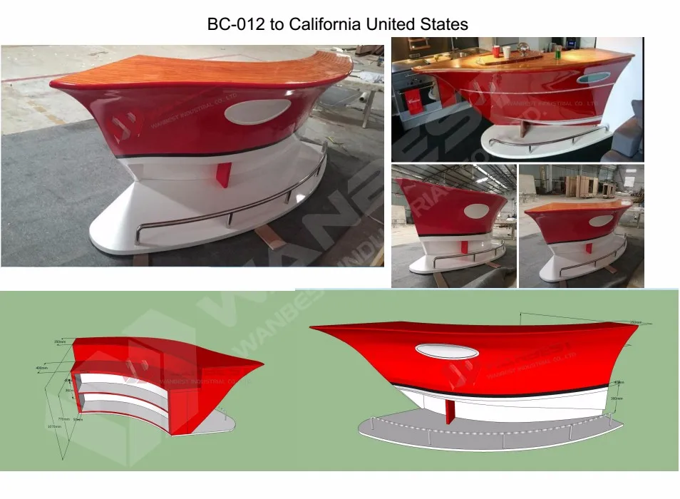 Italian Design Artificial Stone Home Bars Counters For Hotel Or Bar Or