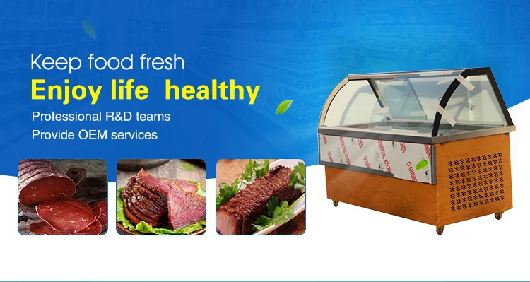 deli showcase refrigerator,glass deli meat case,display deli case