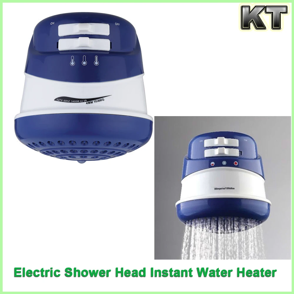 Electric Instant Hot Water Shower Head Tankless Fast Heating Heater