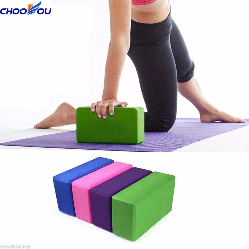 Yoga Pilates Eva Foam Block Stretch Exercise Gym Yoga Bricks Set With Yoga Strap Buy Gym Yoga