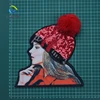 Pom Reversible sequins Red lady patch Factory in Guangzhou
