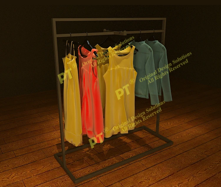 New Design Interior Clothing Store Wall Mounted Clothes Display Shelf