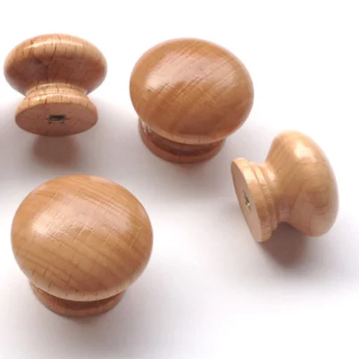 Furniture Knob Small Antique Round Wooden Drawer Knobs Decorative