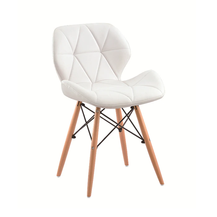 White PU Leather Dining Chair