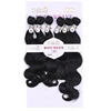 Angie double weft body wave 6pcs crochet braids, animal mixed human hair blend,human hair mixed synthetic fiber hair weaving