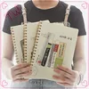 Season Promotional office supplies and stationery a6 size notebook spiral wire printing custom
