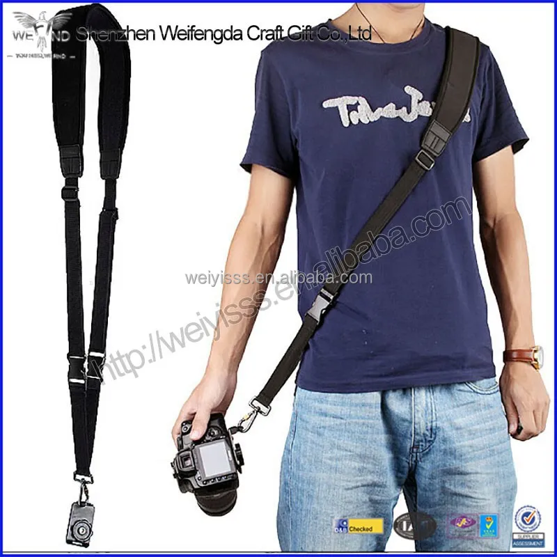 Factory hot sell handmade fashion elasticity camera shoulder strap for men