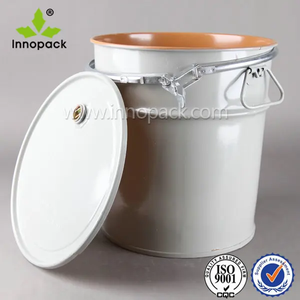 5 gallon metal bucket with lid