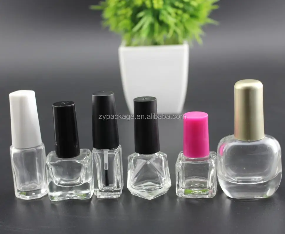 Wholesale 5ml Crystal Diamond Nail Polish Bottle,Empty Nail Polish