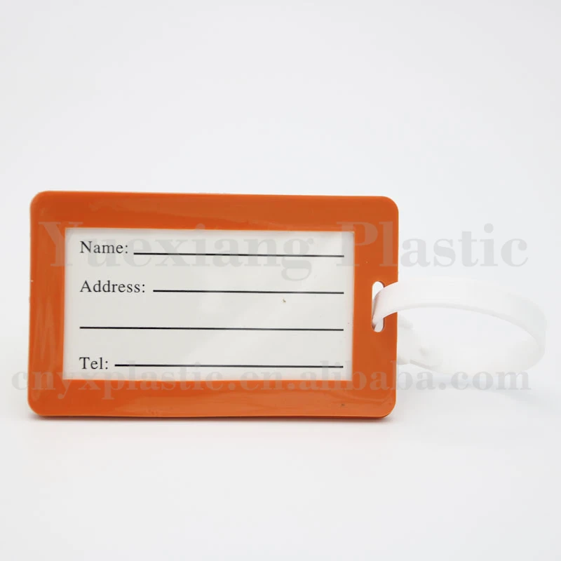 Custom Cruise Sublimation Blank Waterproof Rubber Luggage Tags Suitcase