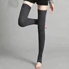 winter knitted wool women open long knit leg warmer