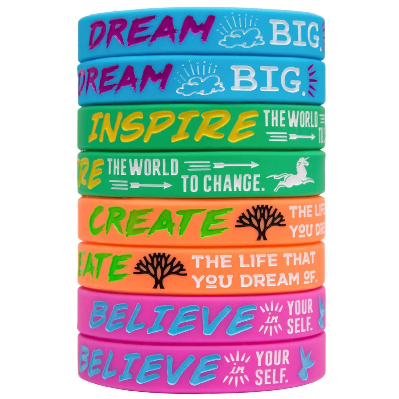 Sainstone Power of Faith Baseball Bible Verse Silicone Wristbands with  Christian Inspirational Sayings, Set 3 of