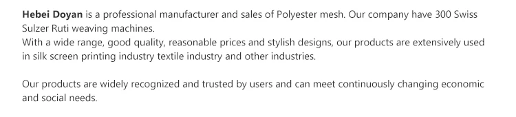 polyester mesh