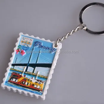 Penang Malaysia Souvenir Resin Keychain Penang Malaysia Souvenir Resin Keychain