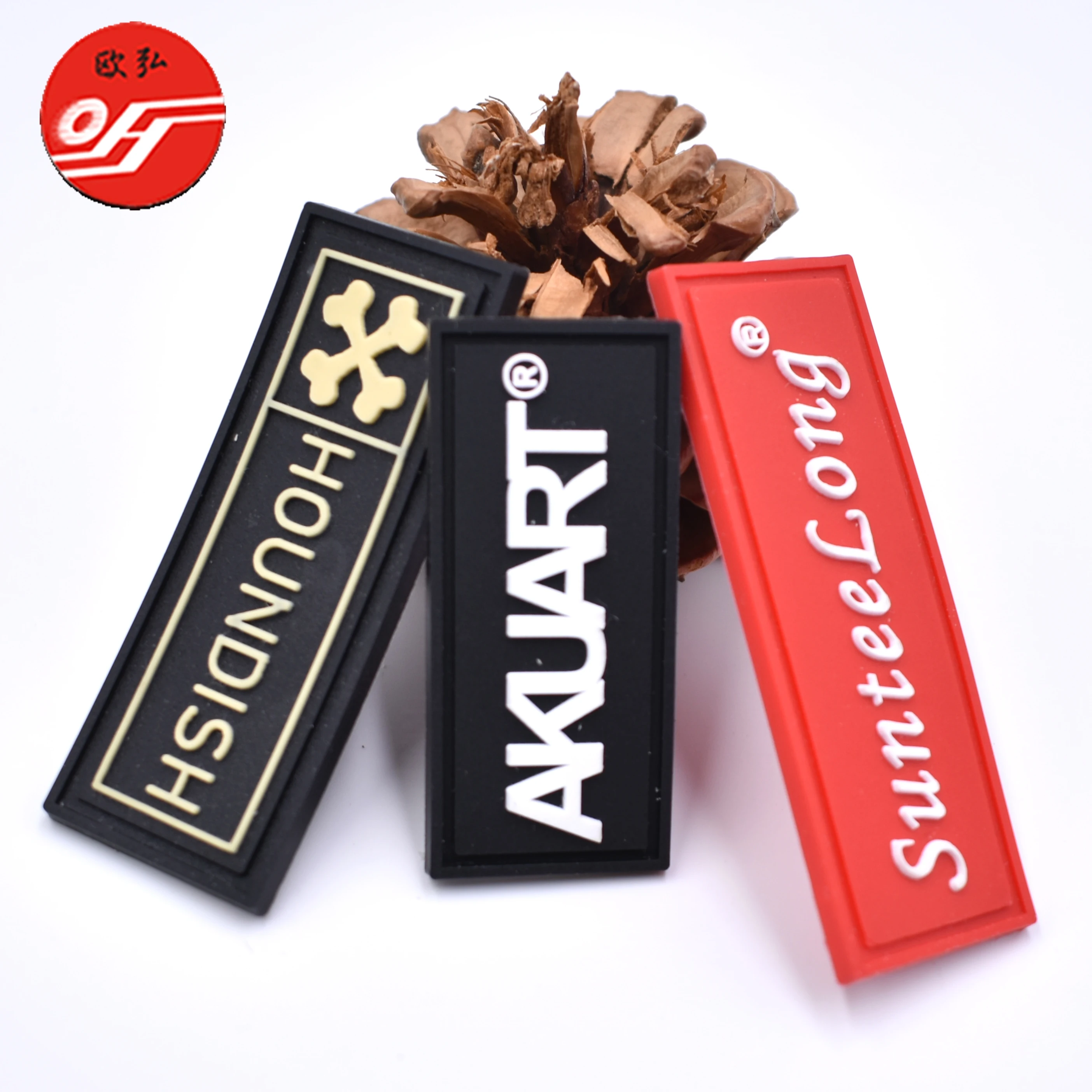 New Clothing Garment Custom Embossed 3d Soft Silicon Pvc Rubber Label