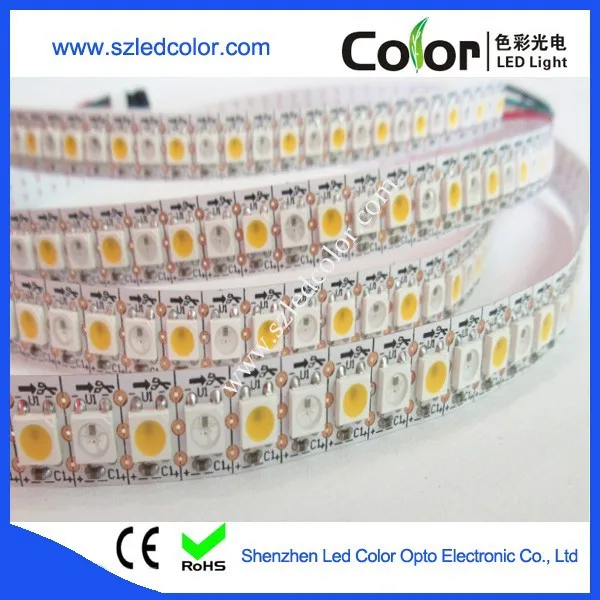 30/32/60/72/144led flexible apa104 apa102 rgb+w/rgbw digital color changing led strip 5v