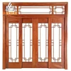 3D wooden color thermal break sliding window and door aluminium profile
