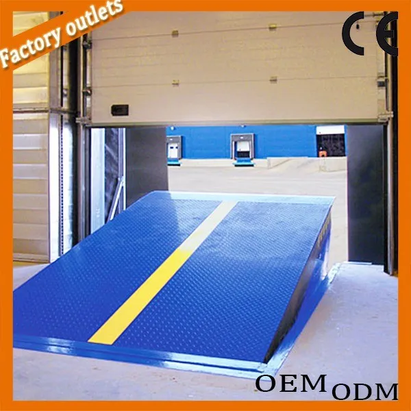 6000kg Yard Ramp Hydraulic Electrical Car Ramp For Trailers Dock